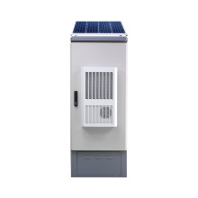 Rack de servidor IP65 24U ancho gabinete de telecomunicaciones al aire libre con sistema de enfriamiento energía solar